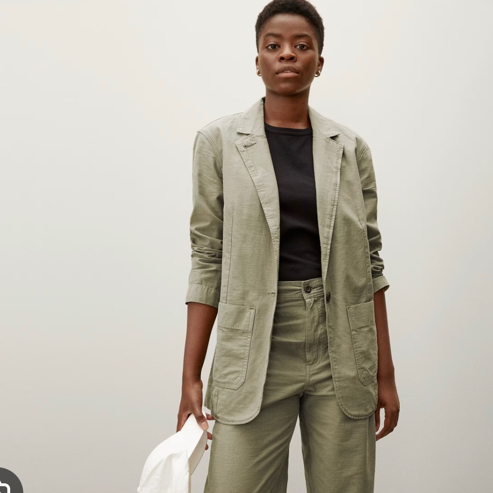 Everlane Fatigue Blazer in Bay Leaf - Picture 1 of 6